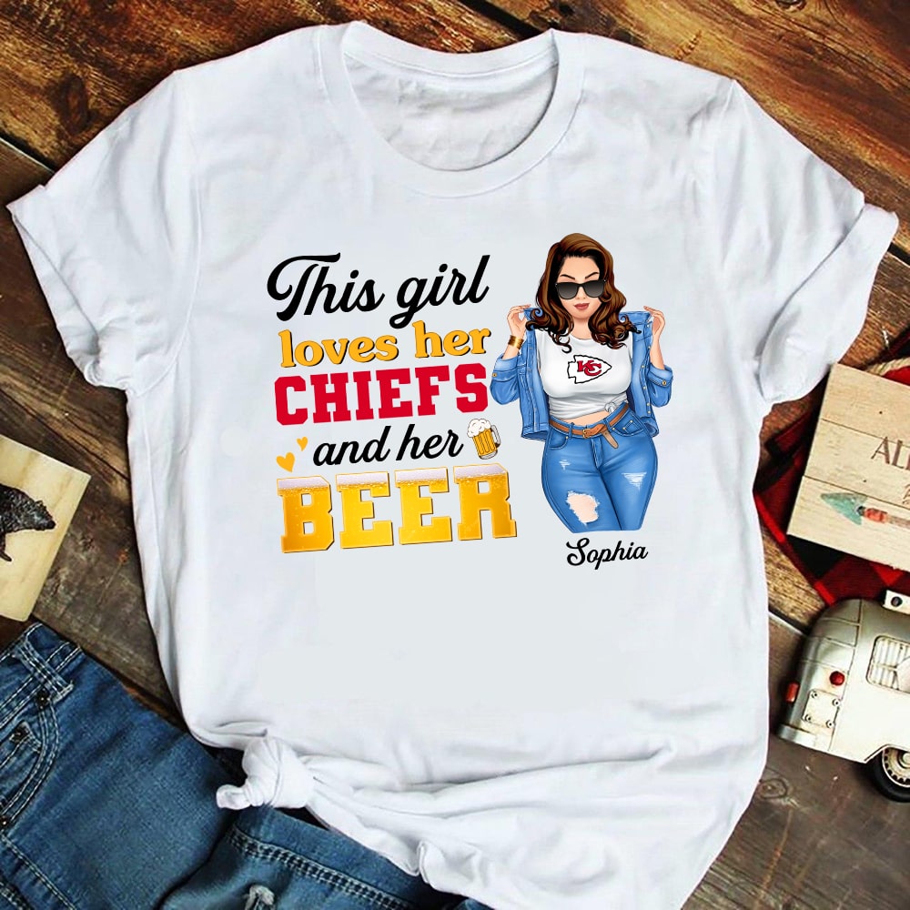 Custom Team Logo Gifts For Football Fan Shirt 03BHTN010223TM American Football Girl-Homacus