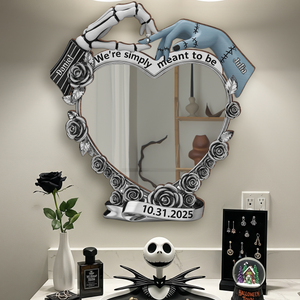 Spooky Couple Personalized Wall Hanging Mirror Gifts For Couple 03OHLU220725-Homacus