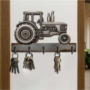 Tractor Key Hanger - Personalized Gifts For Tractor Lovers 05tglu260625-Homacus