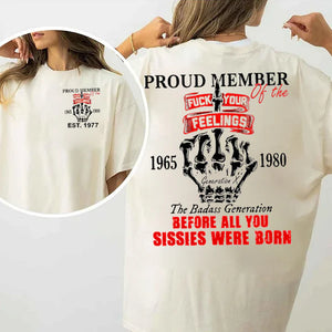 Badass Gen X Shirt - Vintage Gifts For Gen X Generation 34laxx180725-Homacus