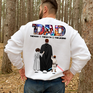 The Galaxy Dad Shirt - Personalized Gifts For Dad 01HUPU270525HHHG-Homacus