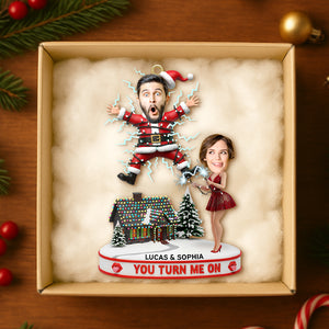 Fun Couple Electric Shock Ornament, Custom Photo Gifts For Couple 01qhtn151025-Homacus