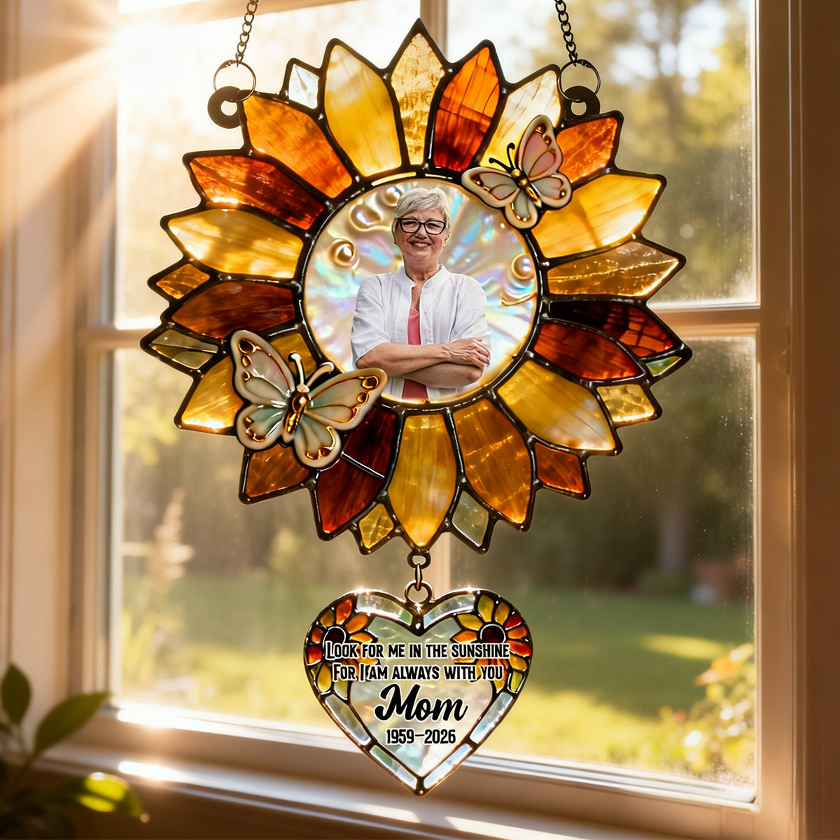 Heaven Memorial Suncatcher - Custom Photo Gifts 03natn100226-Homacus