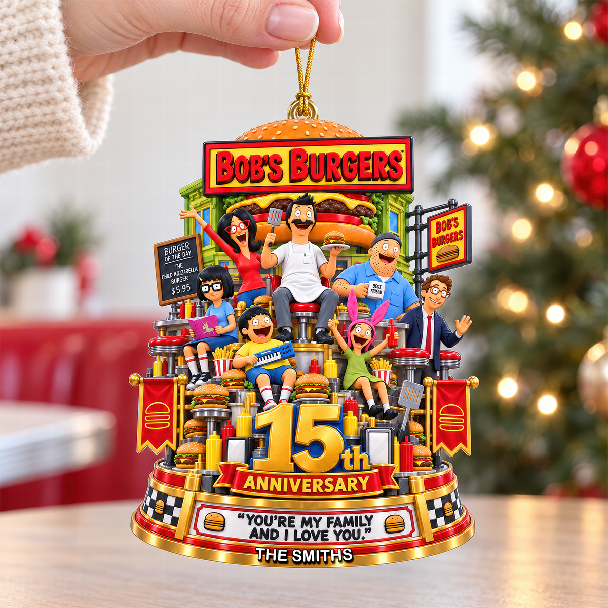 15th Anniversary Christmas Ornament - Personalized Gifts For Family 08ohqn071026-Homacus