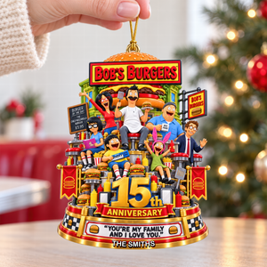 15th Anniversary Christmas Ornament - Personalized Gifts For Family 08ohqn071026-Homacus