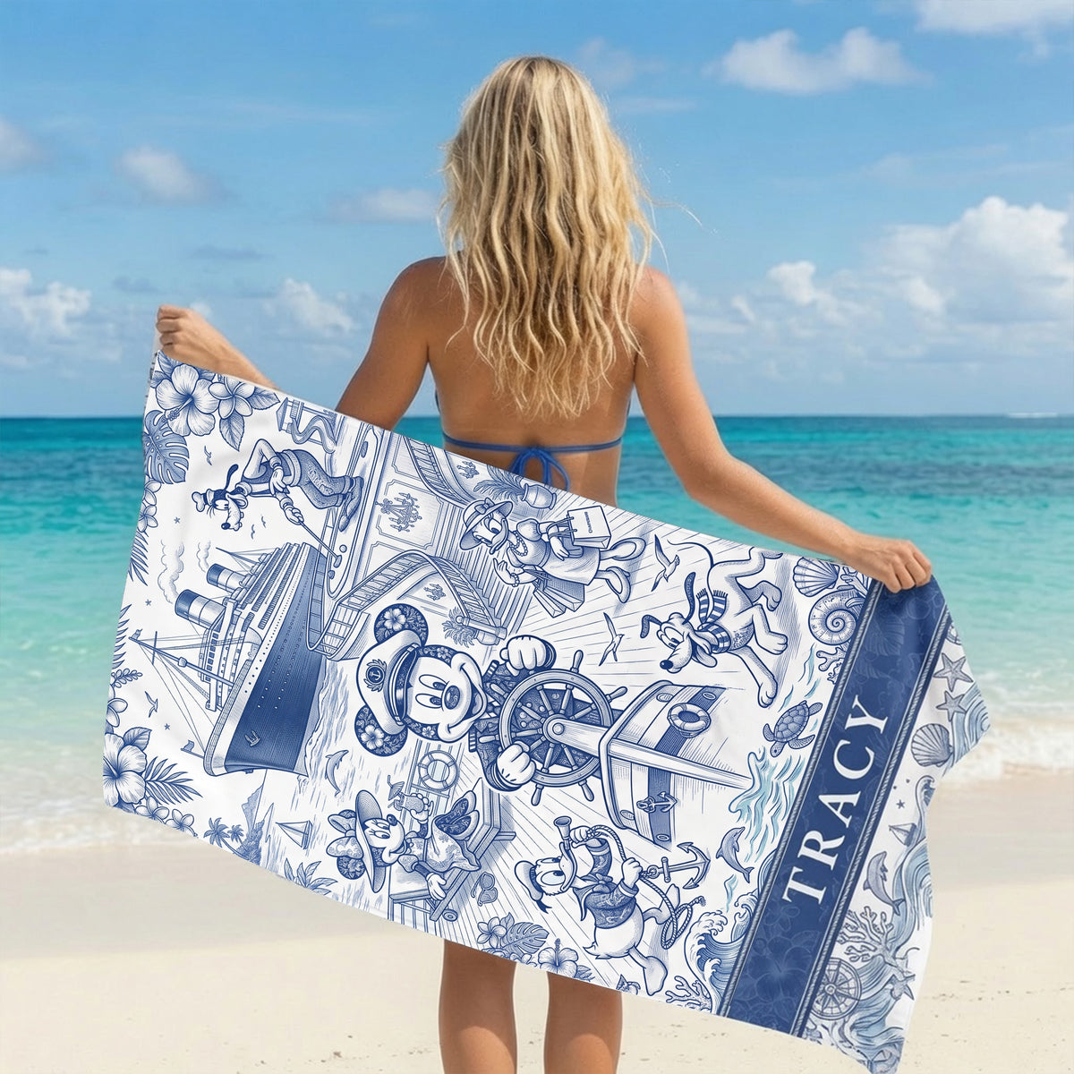 Fun Cruise Trip Beach Towel, Personalized Gifts For Cruising Lovers 04qhlu180726-Homacus