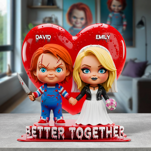 Horror Couple Acrylic Plaque - Personalized Gifts For Couple 01ohpu290525-Homacus