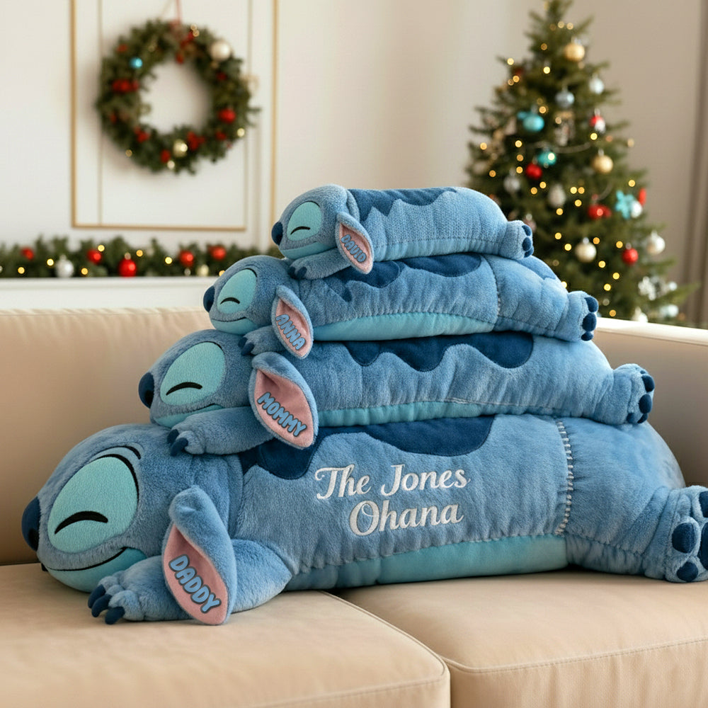 Cute Lazy Family Pile Custom Shape Pillow, Personalized Gifts For Family 03qhtn071125-Homacus