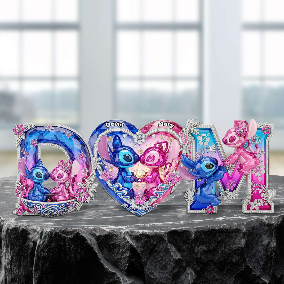 Custom Alphabet Couple Acrylic Plaque - Personalized Gifts For Couple 03OHTN220525-Homacus