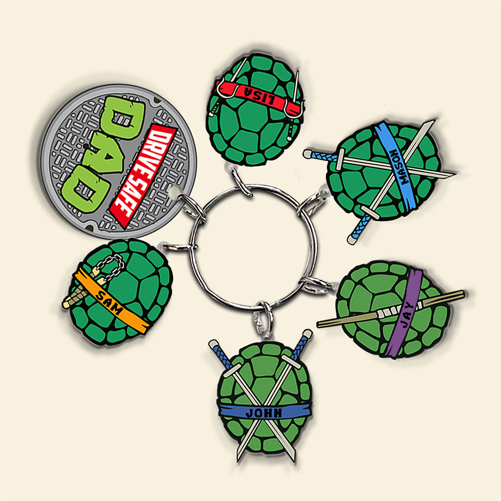 Personalized Gifts For Dad Keychain With Charms 02HTMH040424-Homacus
