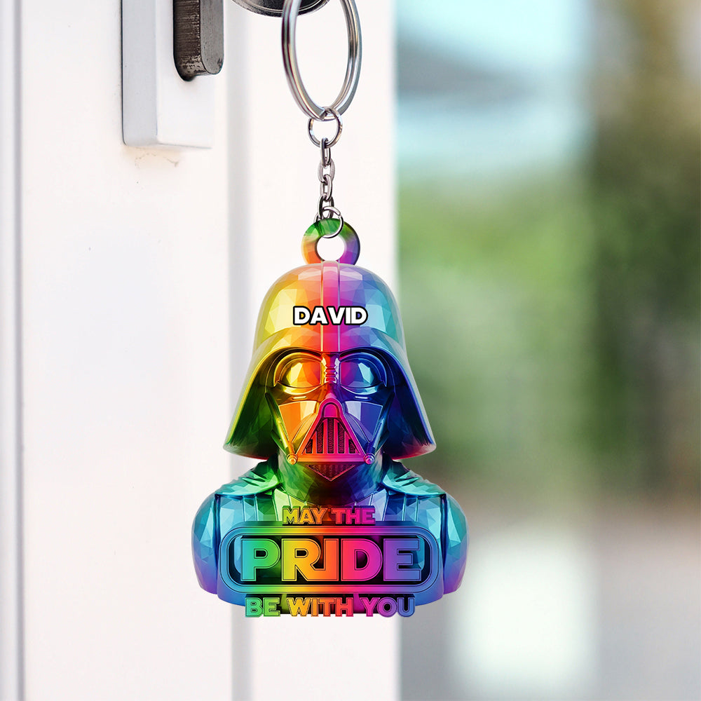 Galaxy LGBT Keychain - Personalized Gifts For LGBT 02natn300525-Homacus