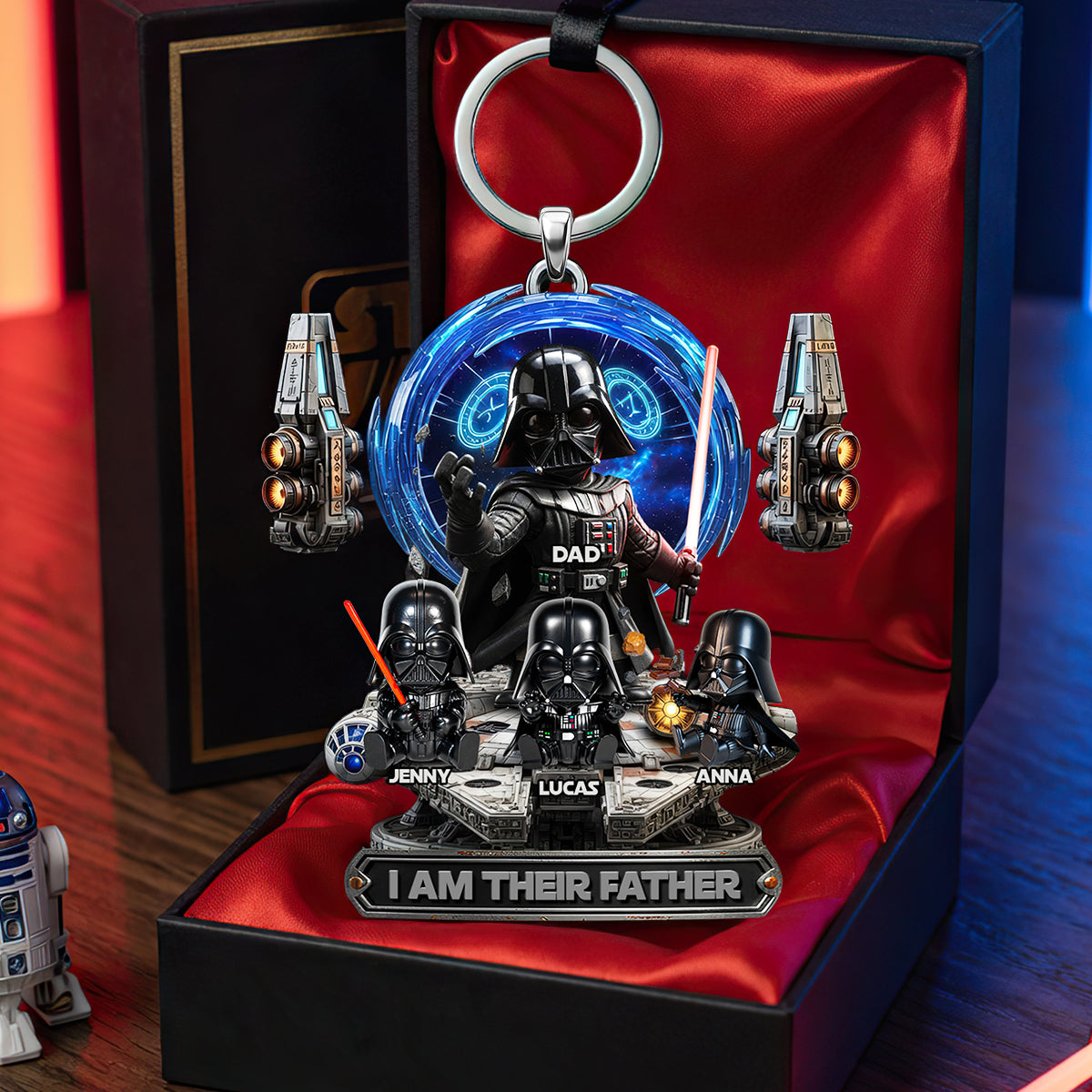I Am Their Father Keychain - Personalized Gifts For Dad 04TODT110526-Homacus