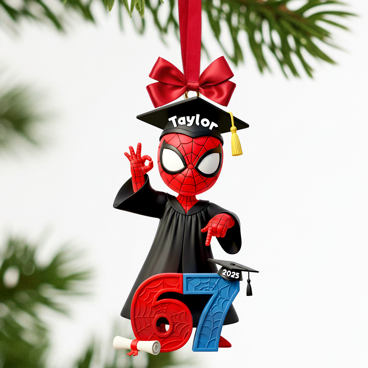 Cute Buddy Graduate Ornament - Personalized Gift For Graduation 03NALU201125-Homacus