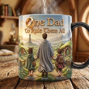One Dad to Rule Them All Magic Mug - Personalized Gifts For Dads 03nata040526-Homacus