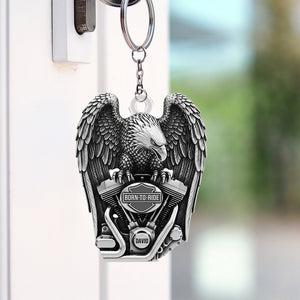 Fierce Motorcycle Engine Keychain - Personalized Gifts For Bikers 04qhtn120625-Homacus
