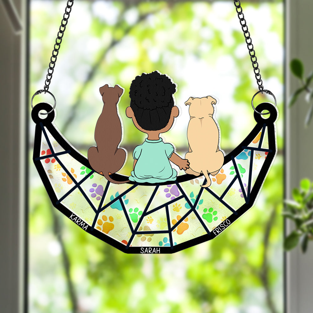 Personalized Gifts For Dog Lovers Window Hanging Suncatcher Ornament 02kaqn180225hg-Homacus