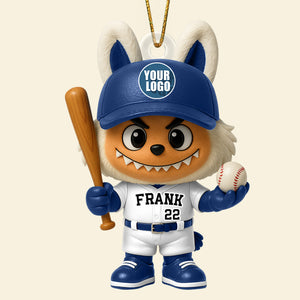 Christmas Bunny Baseball Ornament- Personalized Gift For Baseball Lovers 02HUDT290825-Homacus