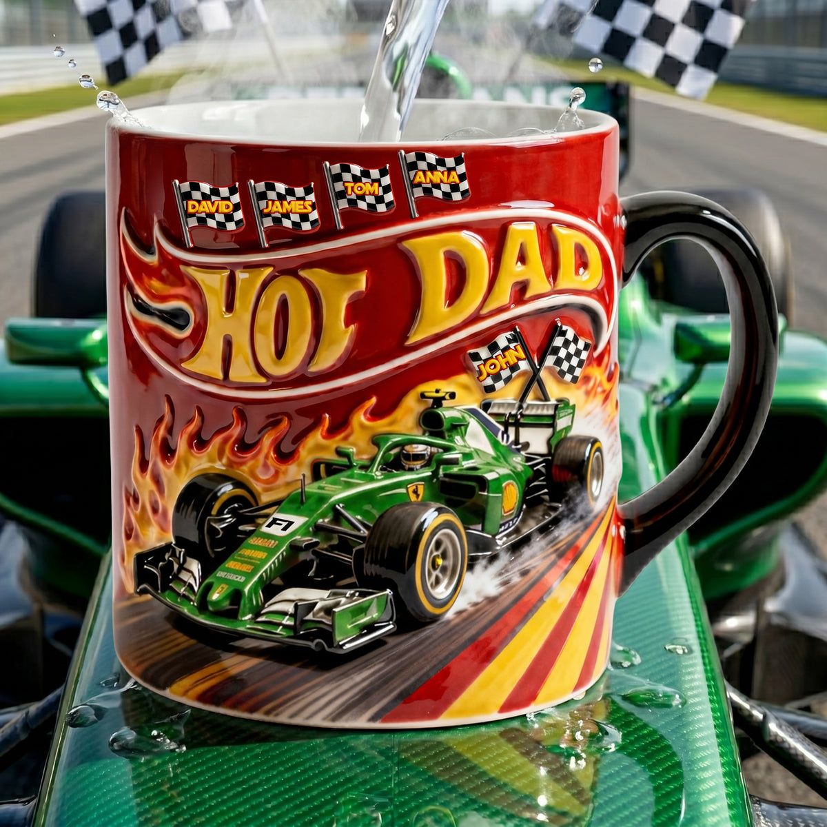 Smokin' Fast Dad Magic Mug, Personalized Gifts For Dads 02qhlu200526-Homacus