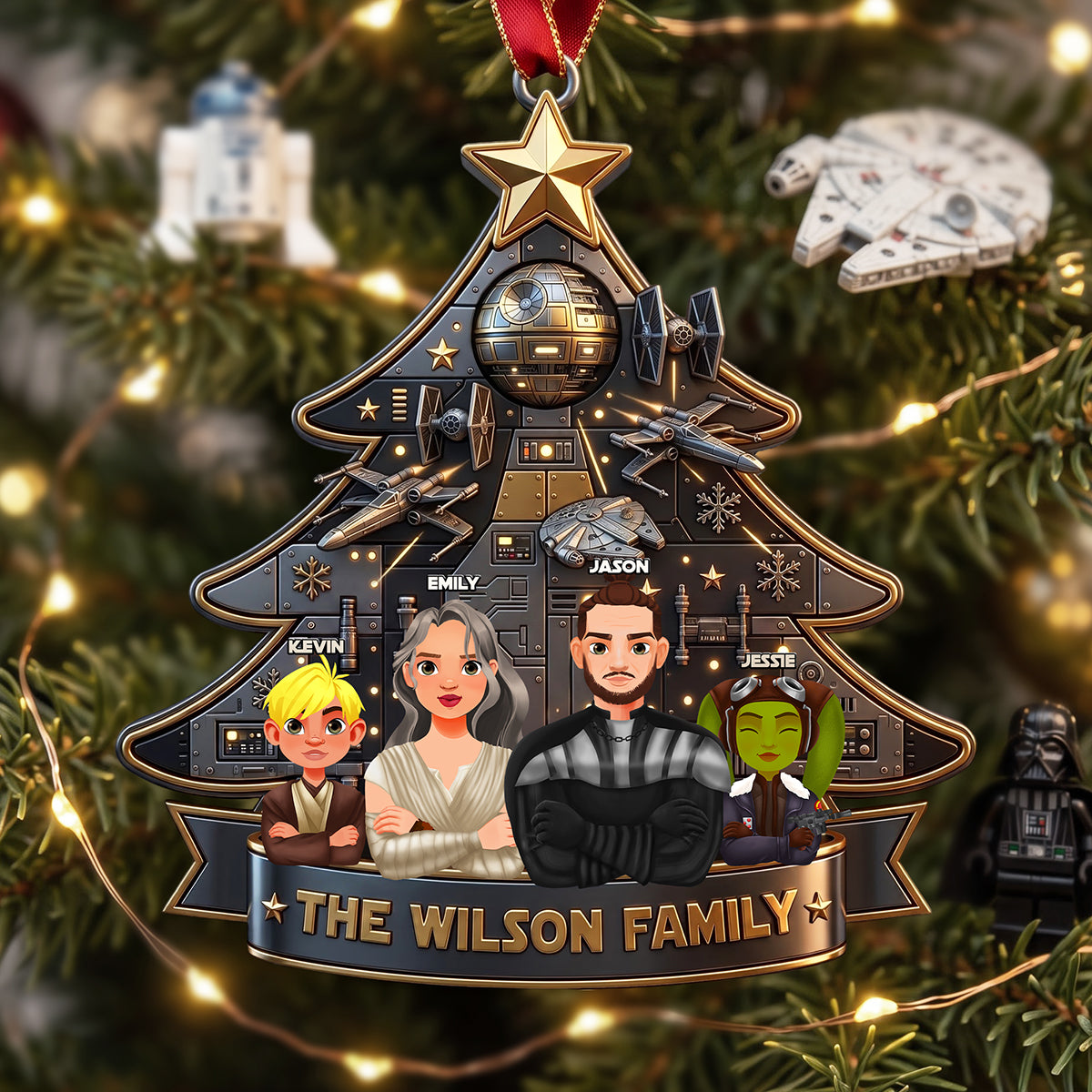 Universe Family Christmas Ornament - Personalized Gifts For Family Christmas Ornament 04NATA030826