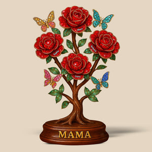 Flower Mom Plaque - Personalized Gifts For Mom 05toqn140425-Homacus