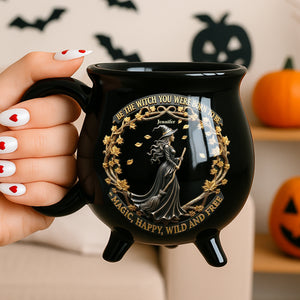Wild & Free Halloween Cauldron Mug - Personalized Gifts For Fantasy Lovers 04PGDT190825-Homacus