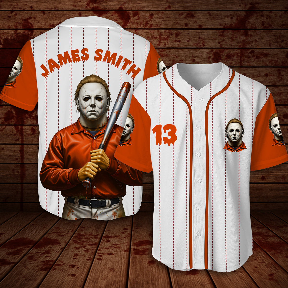 Horror Slashers Baseball Jersey Shirt - Personalized Gifts For Horror Lovers 06PGLU080925-Homacus