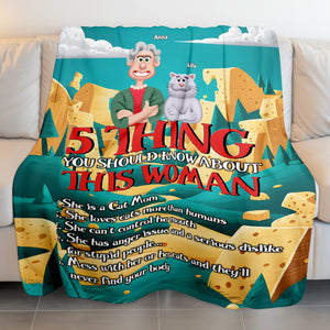 Personalized Gifts For Cat Mom Blanket Cat Lovers 04XQMH270225PA-Homacus