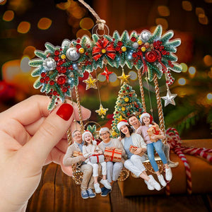 Custom Photo Gifts For Family Ornament Christmas 02KALU071024-Homacus