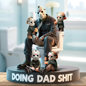 Funny Horror Dad Plaque - Personalized Christmas Gifts For Father 01OHQN140525-Homacus