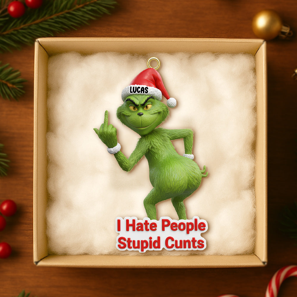 I Hate People Ornament Personalized Funny Gifts For Christmas 03natn061125-Homacus