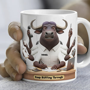 Funny Overworked Animal Office Coffee Mug - Personalized Gifts For Officers 05TOLU1311425-Homacus