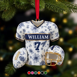 Personalized Christmas Festive Jersey Ornament 06PGLU300925-Homacus