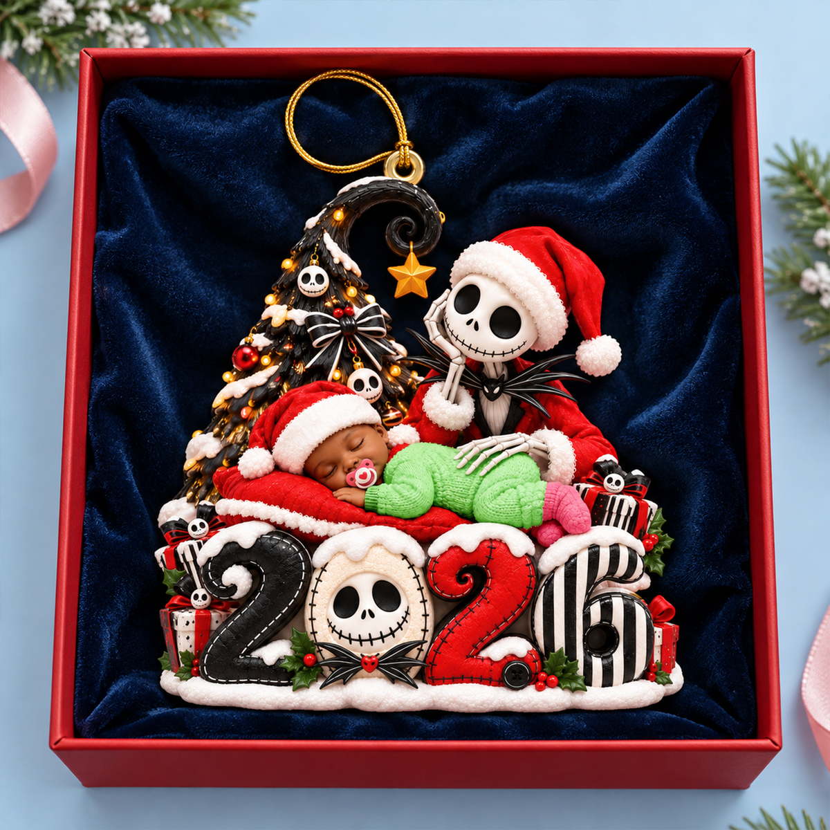 Baby Whimsical Christmas 2026 Ornament - Personalized Christmas Gifts For Kids 08tyqn231026-Homacus