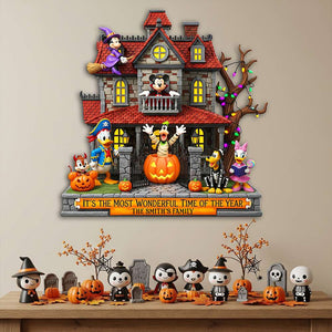 Happy Halloween Haunted Place Wood Sign - Personalized Gifts For Family 04OHLU070825-Homacus