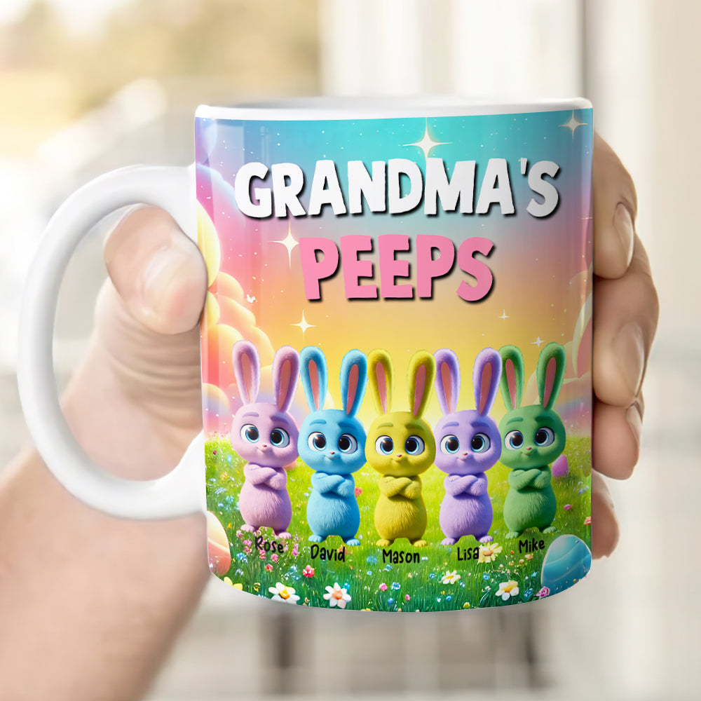Personalized Gifts For Mom Easter Day Coffee Mug Bunny Peeps 021TGMH070325-Homacus