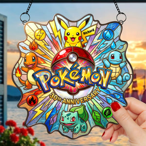 Pocket Creature Suncatcher - Personalized Gifts For Manga Lovers 06PAQN080426-Homacus