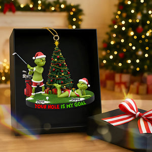 Your Hole Is My Goal Christmas Ornament Personalized Gifts 01HYDT211125-Homacus