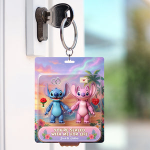 Sealed For Life Couple Acrylic Keychain - Personalized Gifts For Couple 04QHQN070125-Homacus