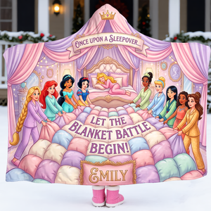 Let The Blanket Battle Begin! Lovely Fairy Tale Princesses Blanket - Personalized Christmas Gifts For Kids 04haqn191026-Homacus