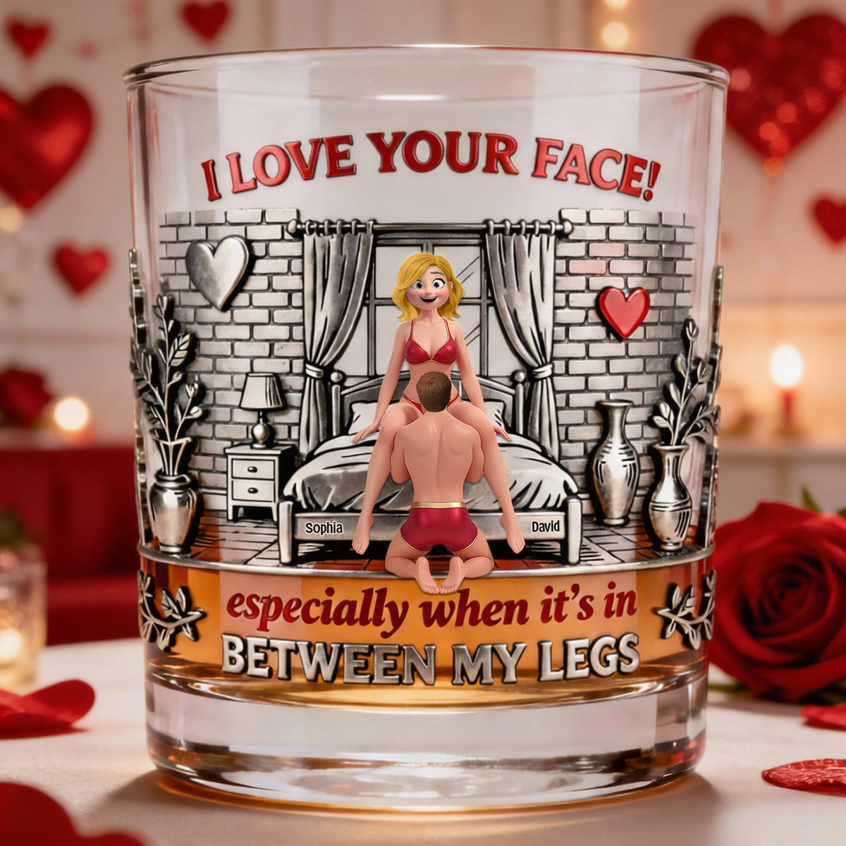 Personalized Funny Valentine Gifts For Him 11oz Round Glass 04ohtn210126-Homacus