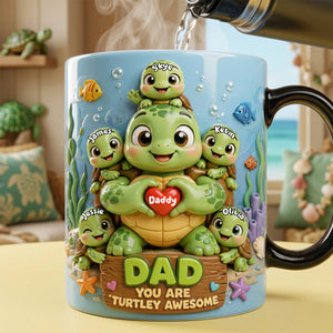Awesome Dad Magic Coffee Mug - Personalized Gifts For Dad 04TOTA300426-Homacus