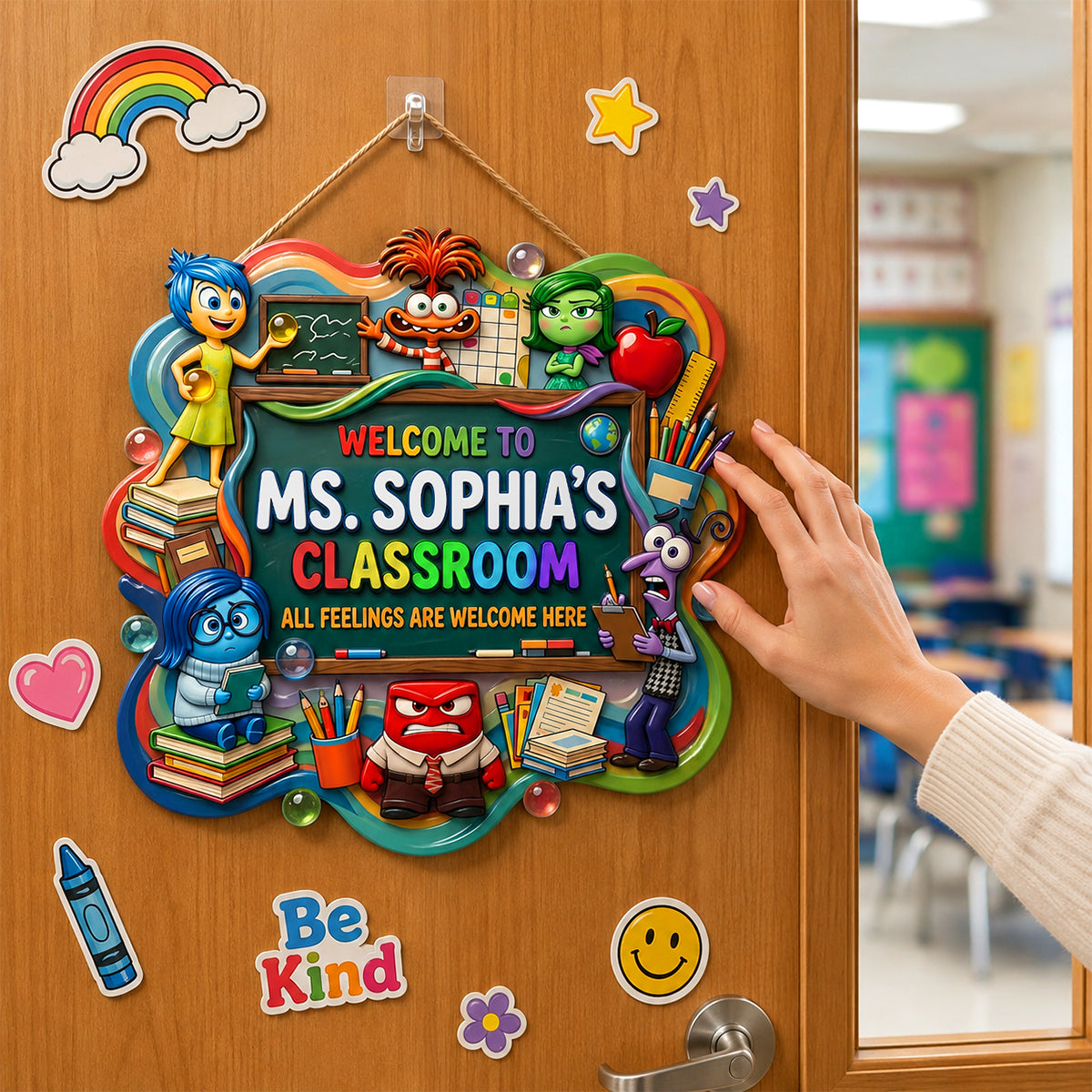 Feelings Welcome Classroom Acrylic Sign - Personalized Gifts For Teacher 06tydh220726-Homacus
