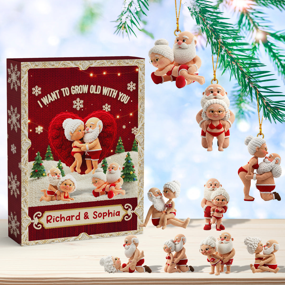 Naughty Couple Blind Box - Personalized Gifts For Old Couple Christmas Advent Calendar Blind Box 02OHQN211025-Homacus