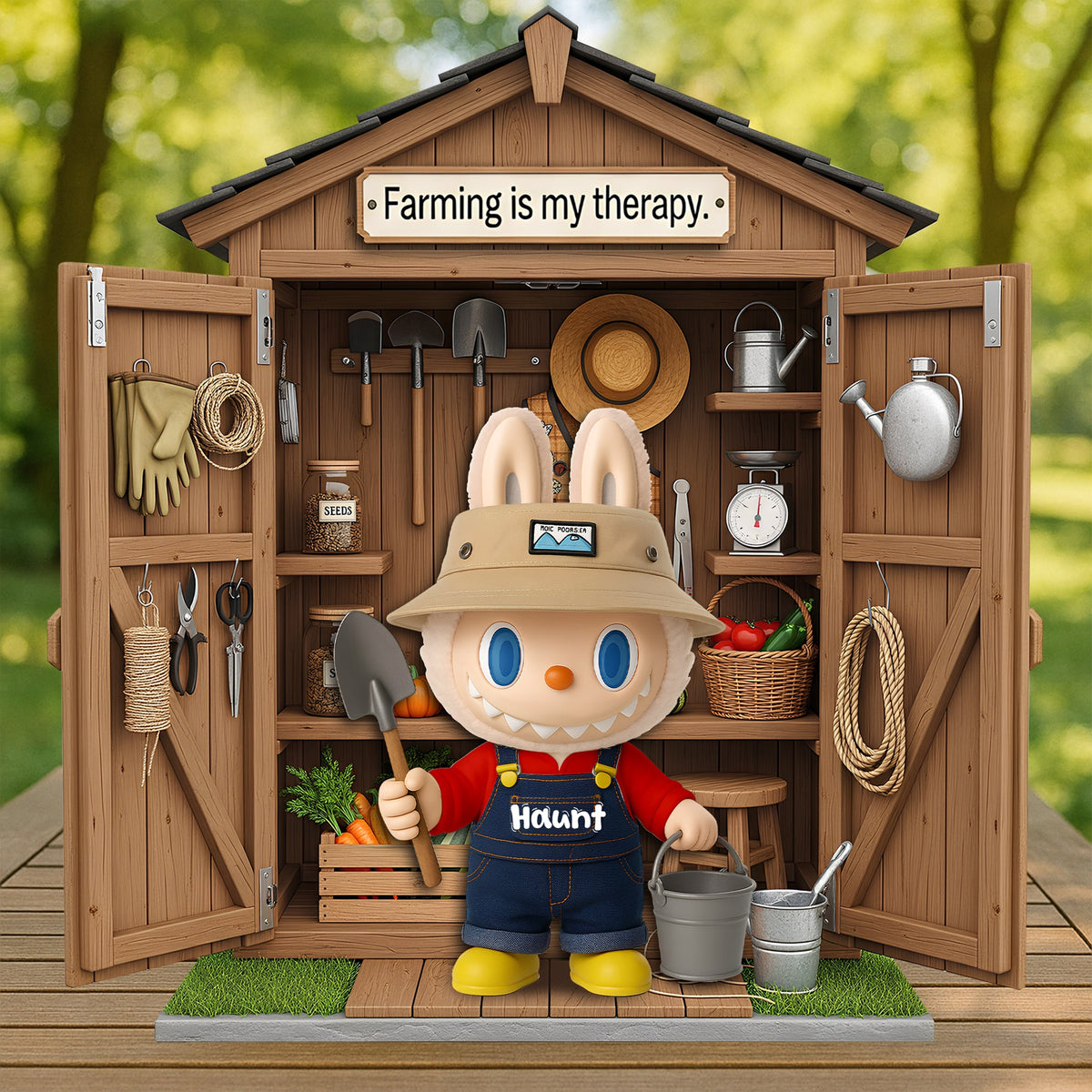 Cute Farmer Plaque - Personalized Gifts For Farmers 04ohlu280625-Homacus