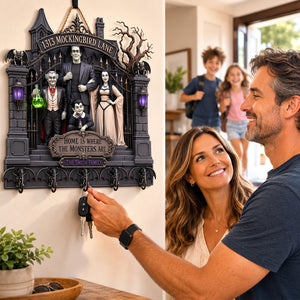 Gothic Family Acrylic Key Hanger - Personalized Gifts For Family 02hadt250726
