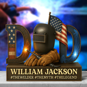 American Welder Acrylic Plaque - Personalized Gifts For Dad 05qhqn130525-Homacus