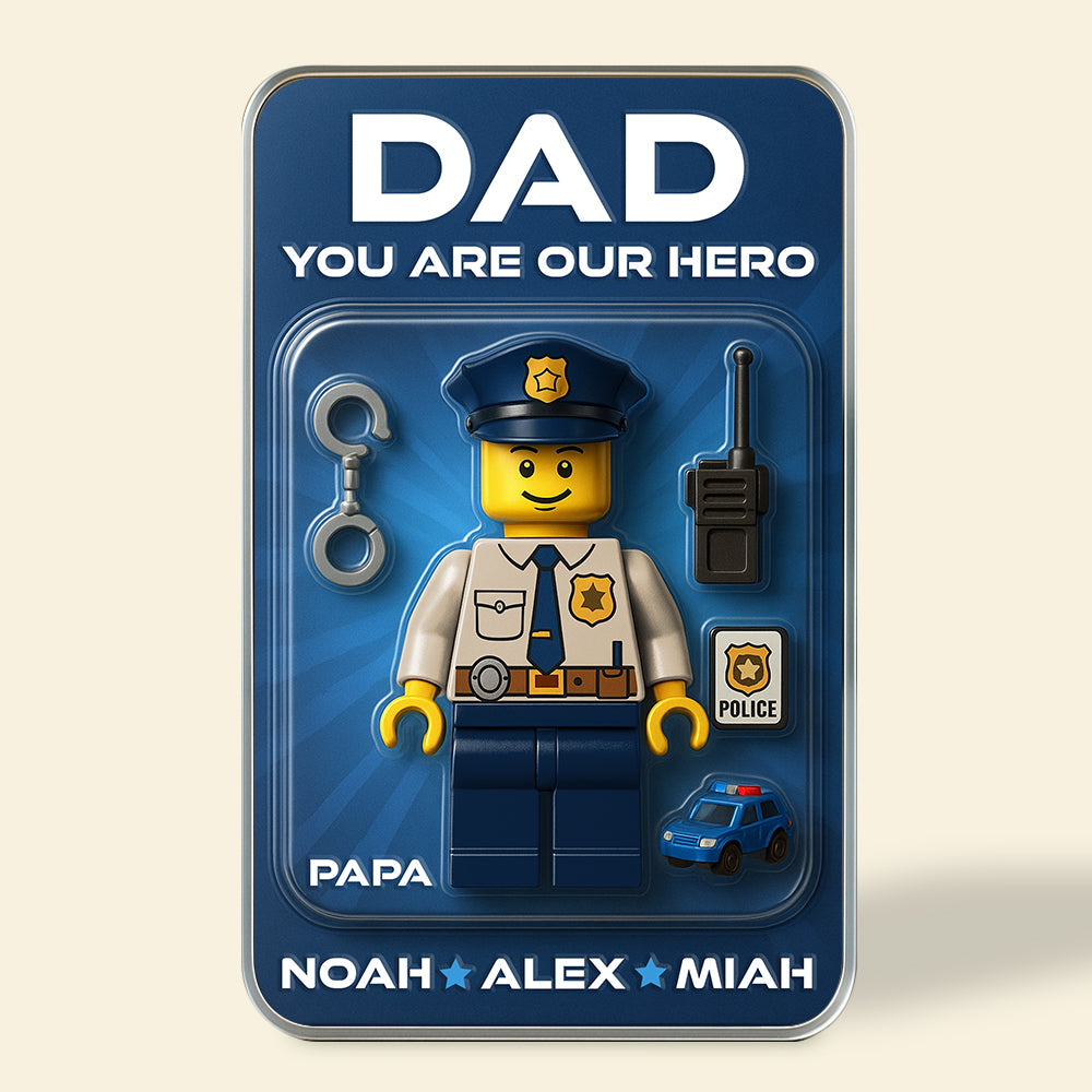 Hero Police Dad Acrylic Plaque Personalized Gifts For Dad 02NADT080525-Homacus