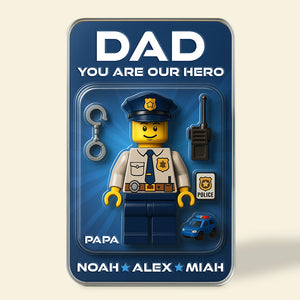 Hero Police Dad Acrylic Plaque Personalized Gifts For Dad 02NADT080525-Homacus