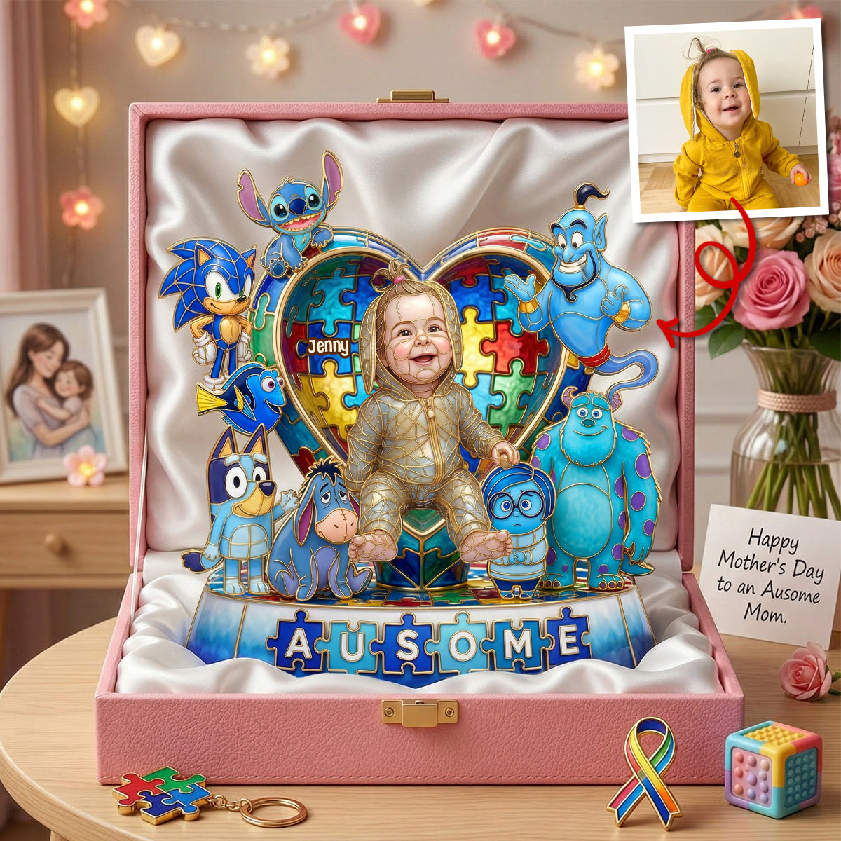 Ausome Gang Acrylic Plaque - Custom Photo Gifts For Autism Kids 03qhtn020426-Homacus