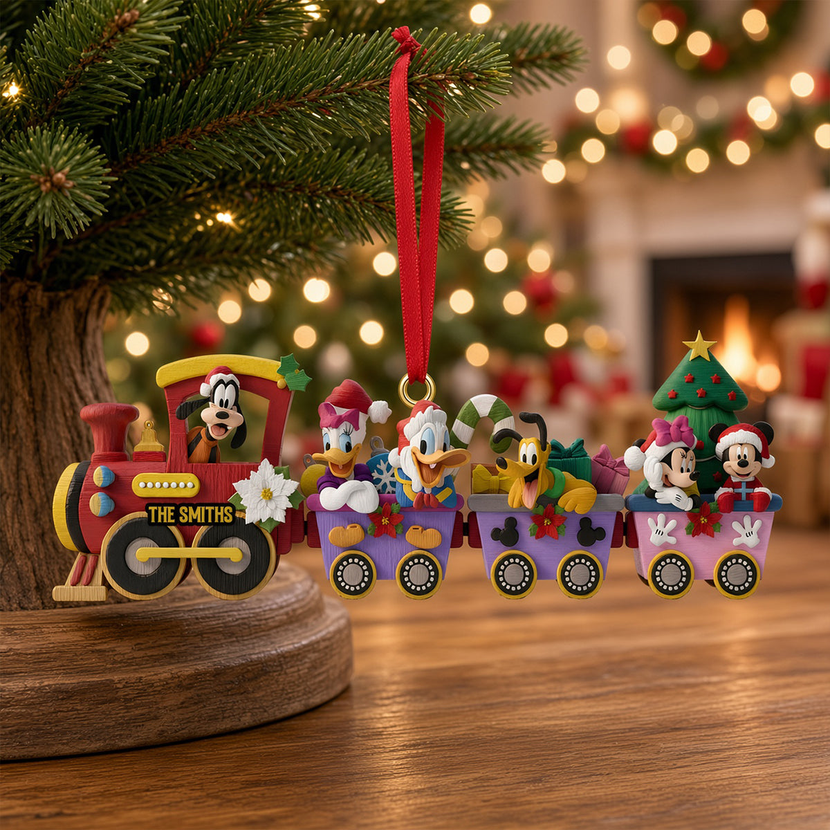 Christmas Lovely Train Adventure Ornament - Personalized Christmas Gifts 07ohtn271026-Homacus